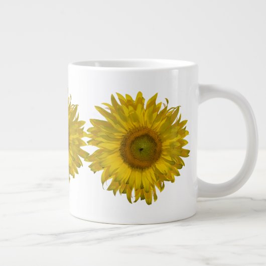 Gele zonnebloem grote koffiekop (Rechts)