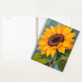 Gele Zonnebloem Helder Waterverf Bloemig Planner (Display)