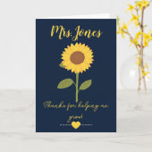 Gele zonnebloem helpt me groeien kaart (Gele Bloem)