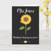 Gele zonnebloem helpt me groeien kaart (Gele Bloem)