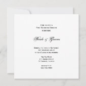 Gele Zonnebloem Hoekpaal Post Bruiloft Brunch Kaart (Achterkant)