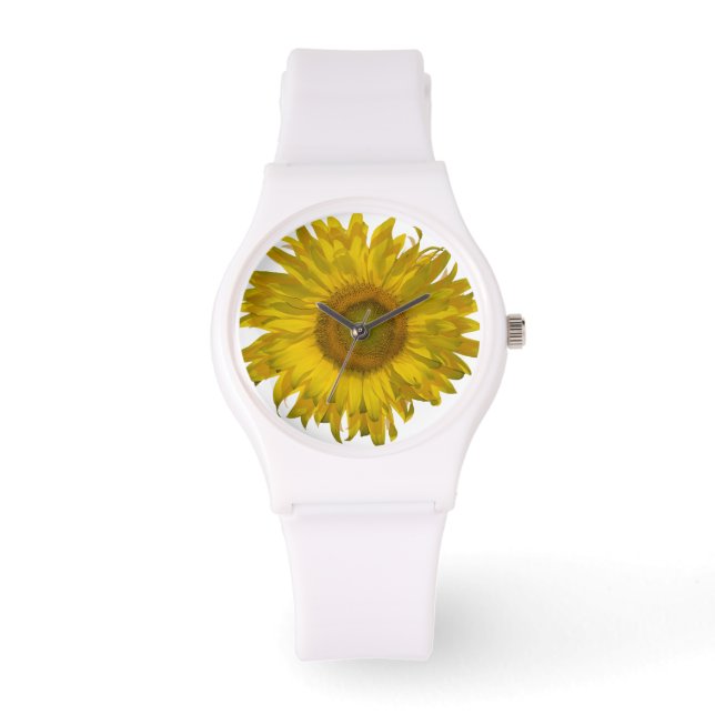 Gele zonnebloem horloge (Voorkant)