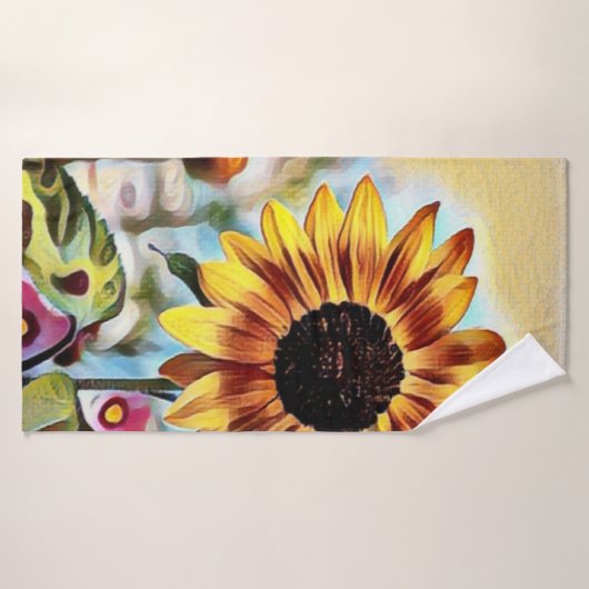  Gele Zonnebloem in het Bloemgebied Badhanddoek (Badhanddoek)