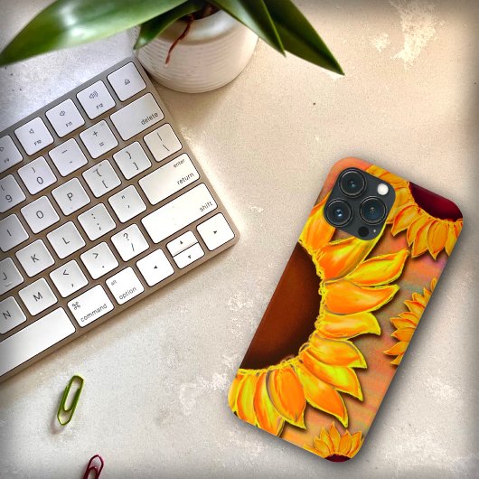 gele zonnebloem inspirativiteit iPhone Case