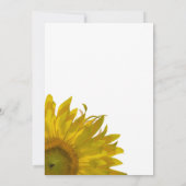 Gele Zonnebloem Jubileum Partij Kaart (Achterkant)