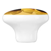 Gele zonnebloem Keramische aantrekkingskracht Keramische Knop (Zijkant)