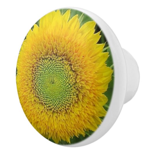 Gele zonnebloem Keramische knop (Rechts)