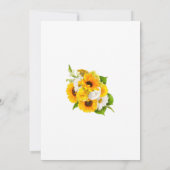 Gele zonnebloem-klasse 2021 Graduation Party Kaart (Achterkant)