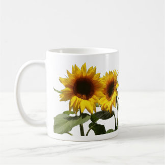 Gele zonnebloem koffiemok