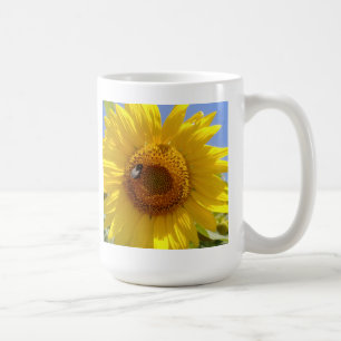 Gele zonnebloem koffiemok