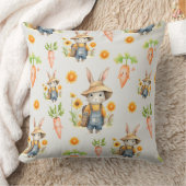 Gele Zonnebloem Konijn Lente Kussen (Deken)
