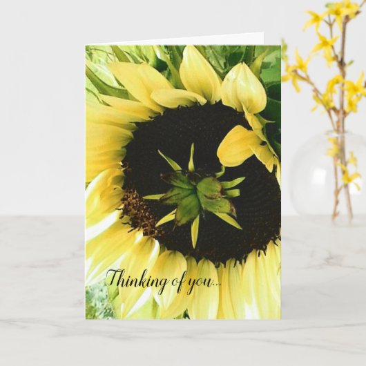  gele zonnebloem krijgen goed Kaart (Gele Bloem)