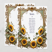 Gele zonnebloem kunst zitkaart Kaart (Voorkant / Achterkant)