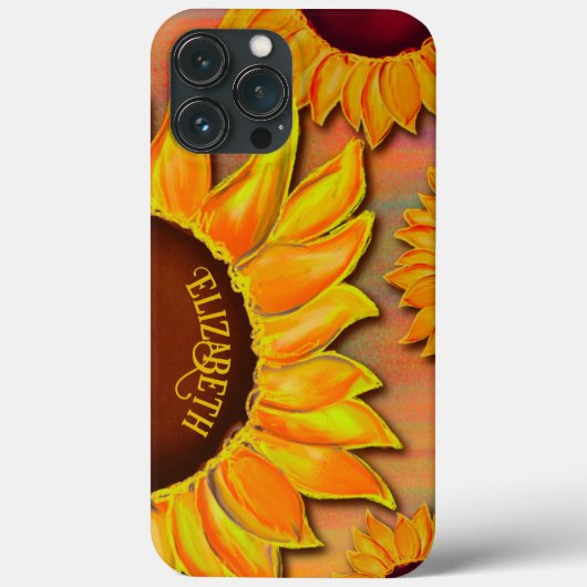 gele zonnebloem kunstwerk naam Inspirivity Case-Mate iPhone Case (Achterkant)