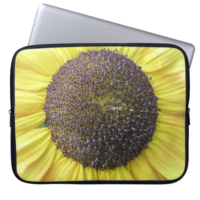 Gele zonnebloem laptoptas laptop sleeve (Voorkant)
