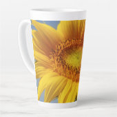Gele zonnebloem latte mok (Linkerhoek)
