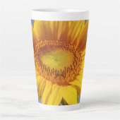 Gele zonnebloem latte mok (Voorkant)