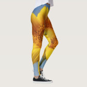 Gele zonnebloem leggings (Rechts)