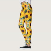 Gele zonnebloem leggings (Links)