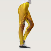 Gele zonnebloem leggings (Rechts)