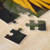 Gele Zonnebloem Legpuzzel (Zijkant)