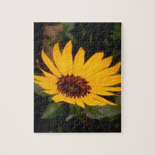 Gele Zonnebloem Legpuzzel (Verticaal)