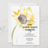 Gele Zonnebloem Litha Zomerzonnewende Viering Kaart (Voorkant)