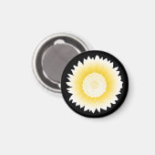 gele zonnebloem magneet (Voorkant / Achterkant)