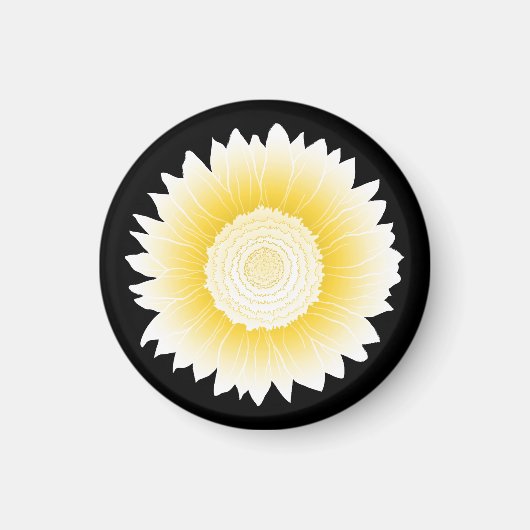 gele zonnebloem magneet (Voorkant)