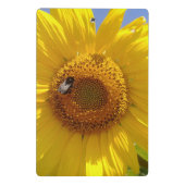 Gele Zonnebloem Mini Klembord (Achterkant)