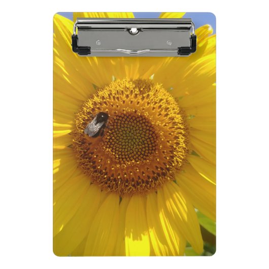 Gele Zonnebloem Mini Klembord (Voorkant)
