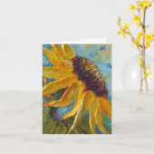 Gele Zonnebloem Moederdag Kaart (Gele Bloem)