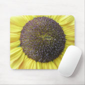 Gele zonnebloem Mousepad Muismat (Met muis)