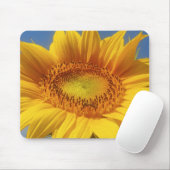 Gele zonnebloem muismat (Met muis)