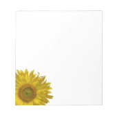 Gele zonnebloem notitieblok (Voorkant)