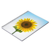 Gele zonnebloem notitieboek (Linkerzijde)