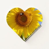 Gele zonnebloem notitieboek (Achterkant)