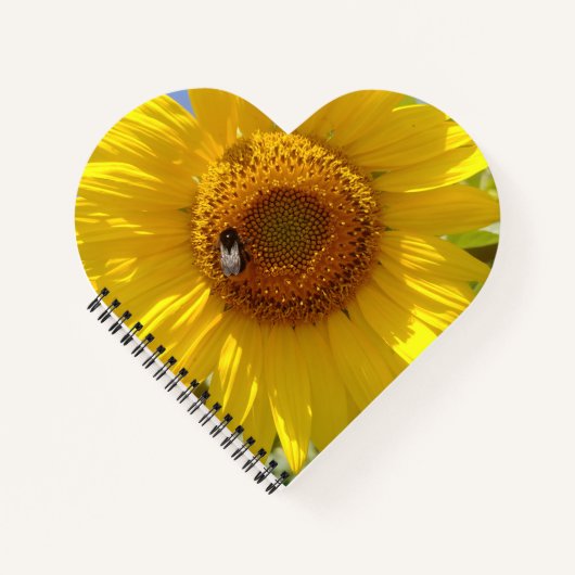 Gele zonnebloem notitieboek (Voorkant)