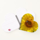 Gele zonnebloem notitieboek (Binnen)
