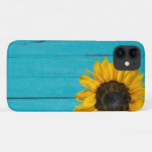gele zonnebloem op hout Case-Mate iPhone case (Achterkant (horizontaal))