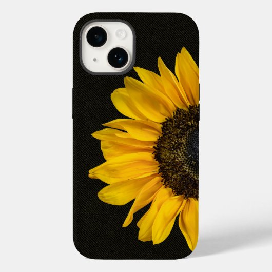 Gele zonnebloem op verbinding Case-Mate iPhone case (Achterkant)