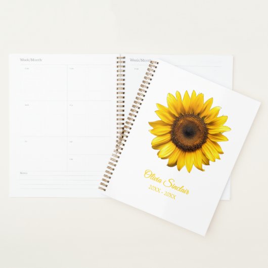 Gele Zonnebloem Persoonlijk Planner (Display)