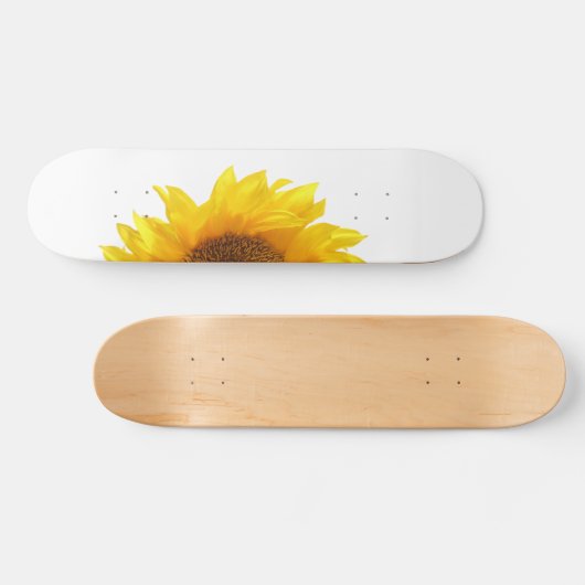 gele zonnebloem persoonlijk skateboard (Horizontaal)