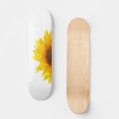 gele zonnebloem persoonlijk skateboard (Voorkant)