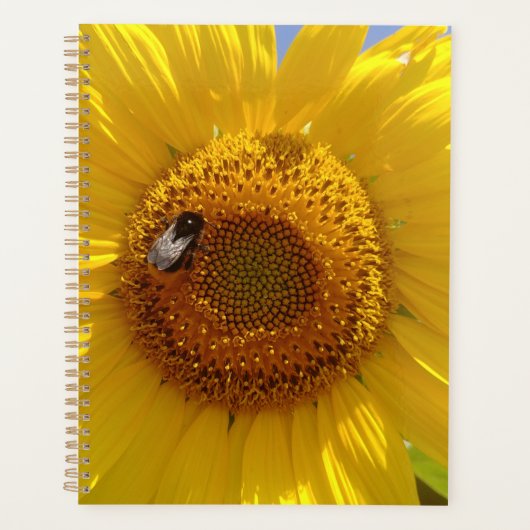 Gele zonnebloem planner (Voorkant)