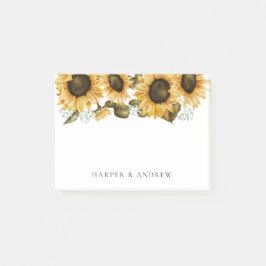 Gele zonnebloem post-it® notes