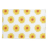 Gele Zonnebloem Retro Y2K Vet Speelse Bloemen Kussensloop (Achterkant)