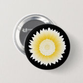 gele zonnebloem ronde button 5,7 cm (Voorkant /achterkant)