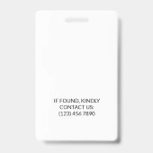 Gele Zonnebloem & Rustiek Donker Hout Foto Badge (Achterkant)