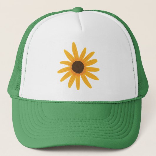 Gele Zonnebloem Schilderij Tats Trucker Pet (Voorkant)